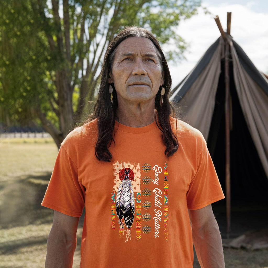 Every Child Matters Feathers For Orange Shirt Day Unisex T-shirt/Hoodie/Sweatshirt 289
