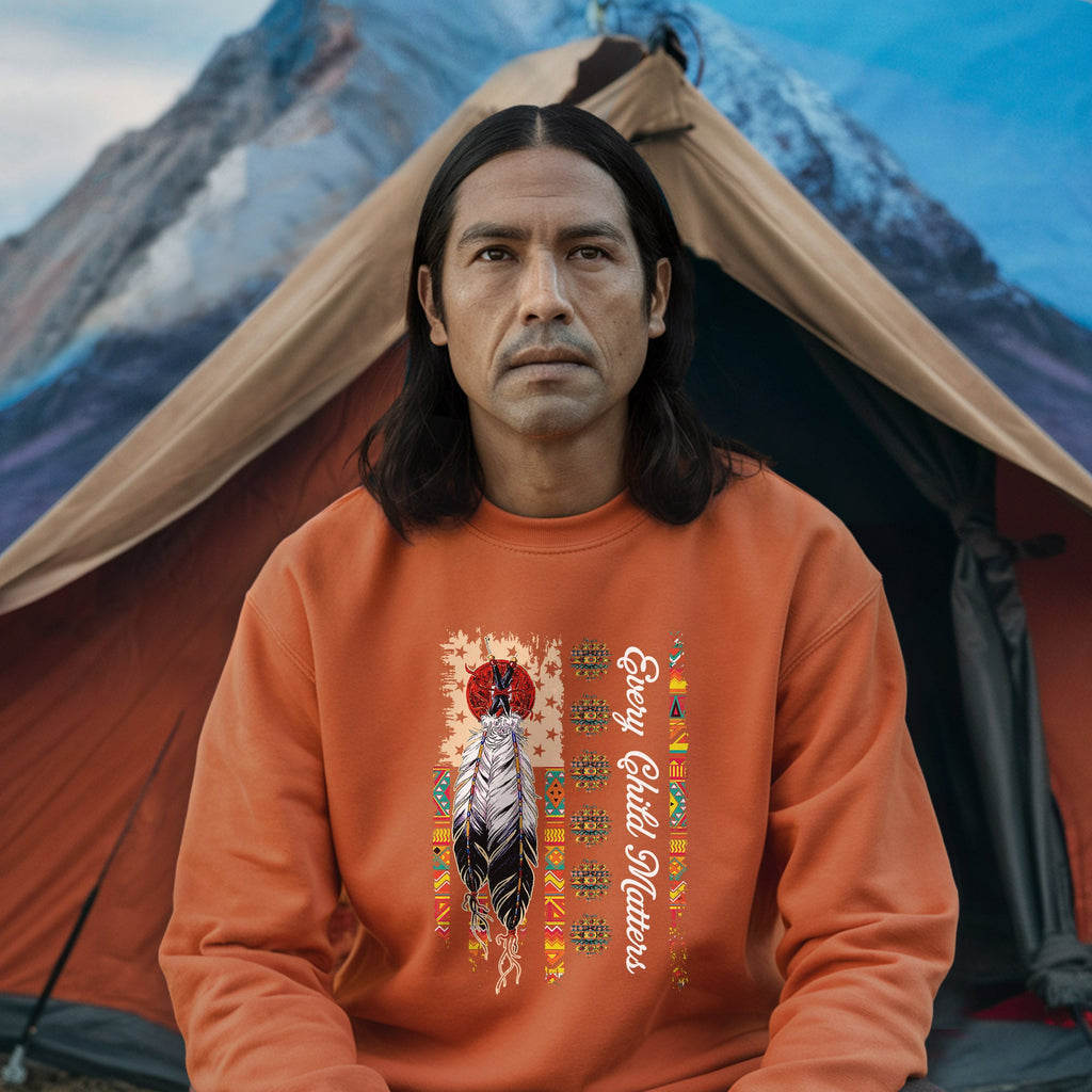 Every Child Matters Feathers For Orange Shirt Day Unisex T-shirt/Hoodie/Sweatshirt 289