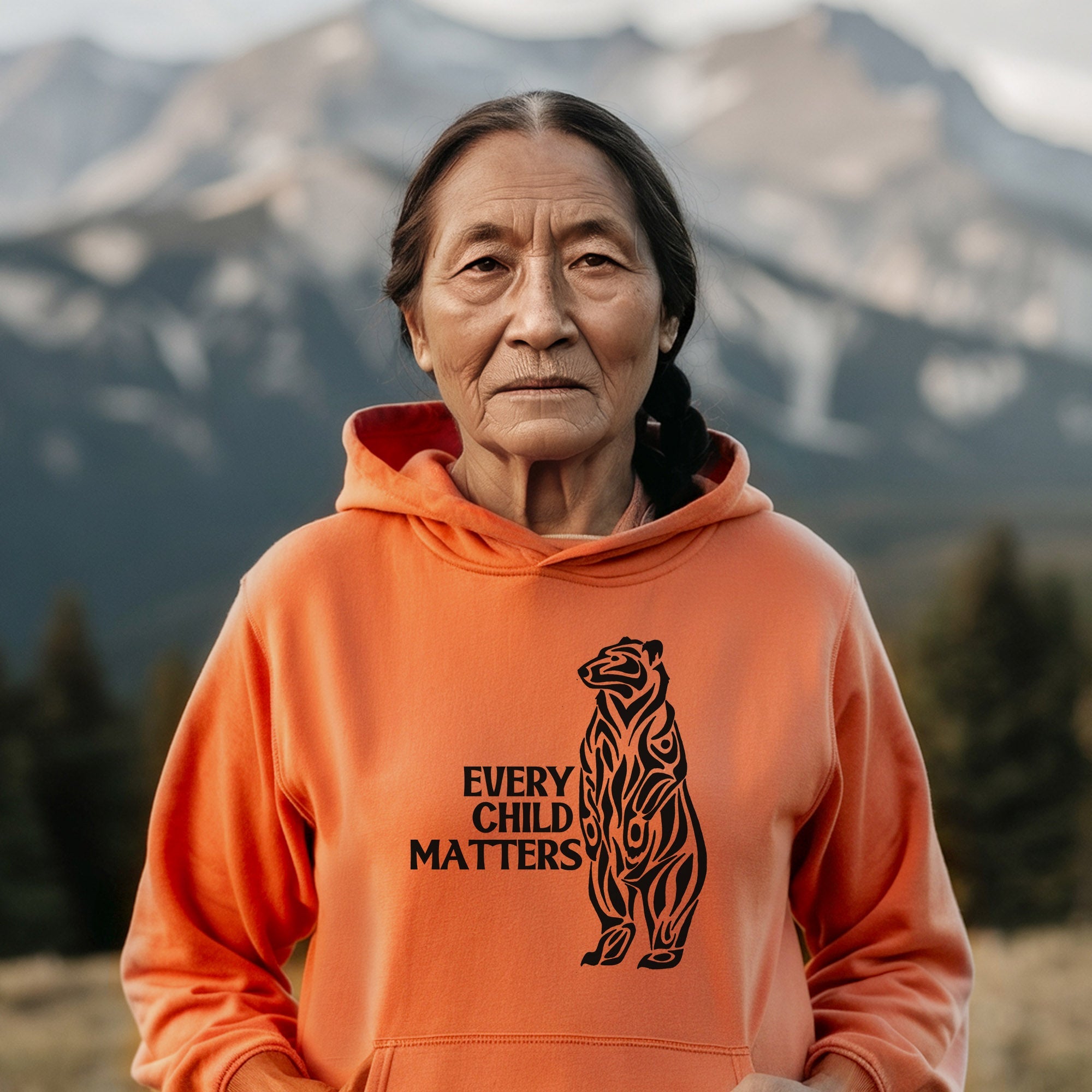 Every Child Matters Black Bear For Orange Day Unisex T-shirt/Hoodie/Sweatshirt