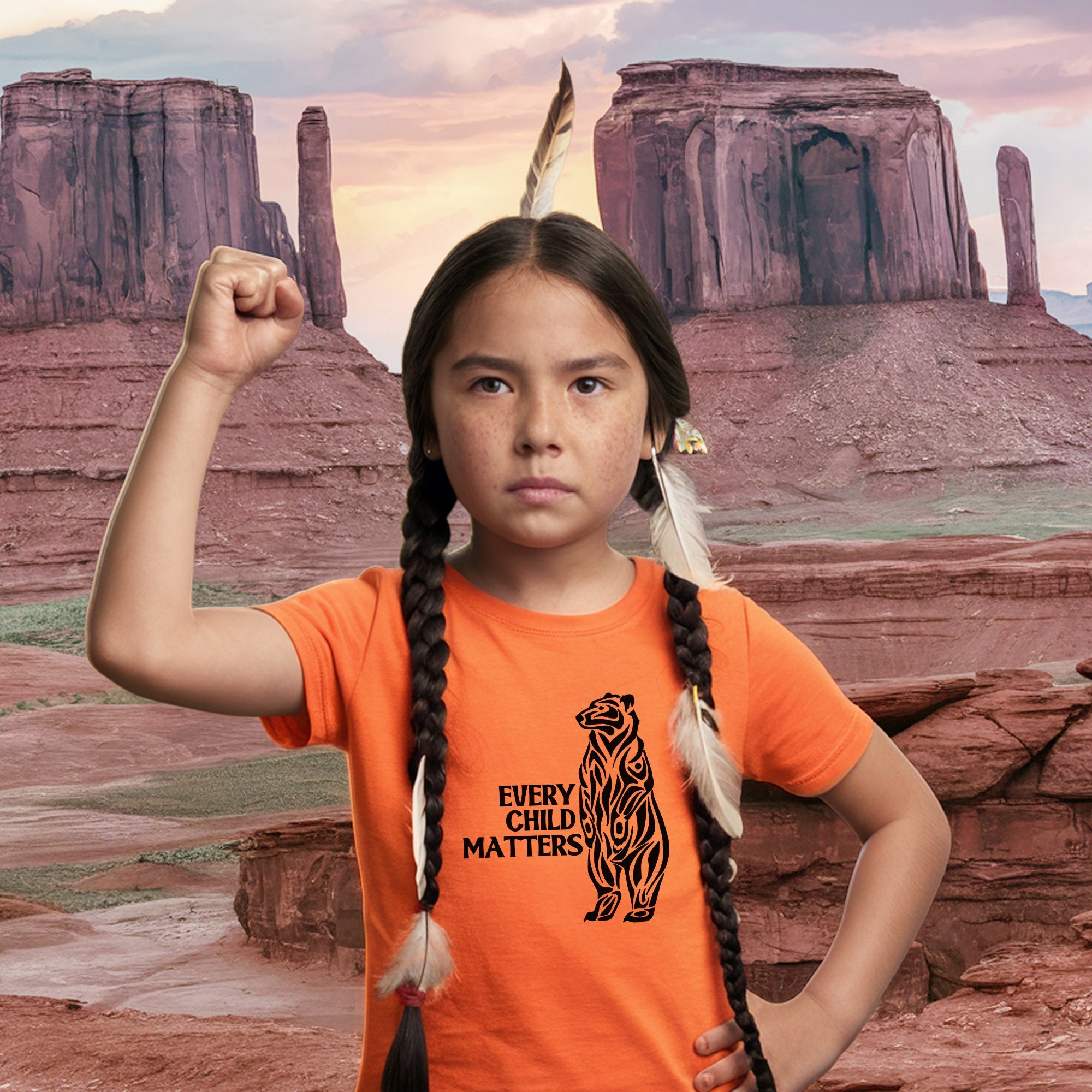 Every Child Matters Black Bear For Orange Day Unisex T-shirt/Hoodie/Sweatshirt