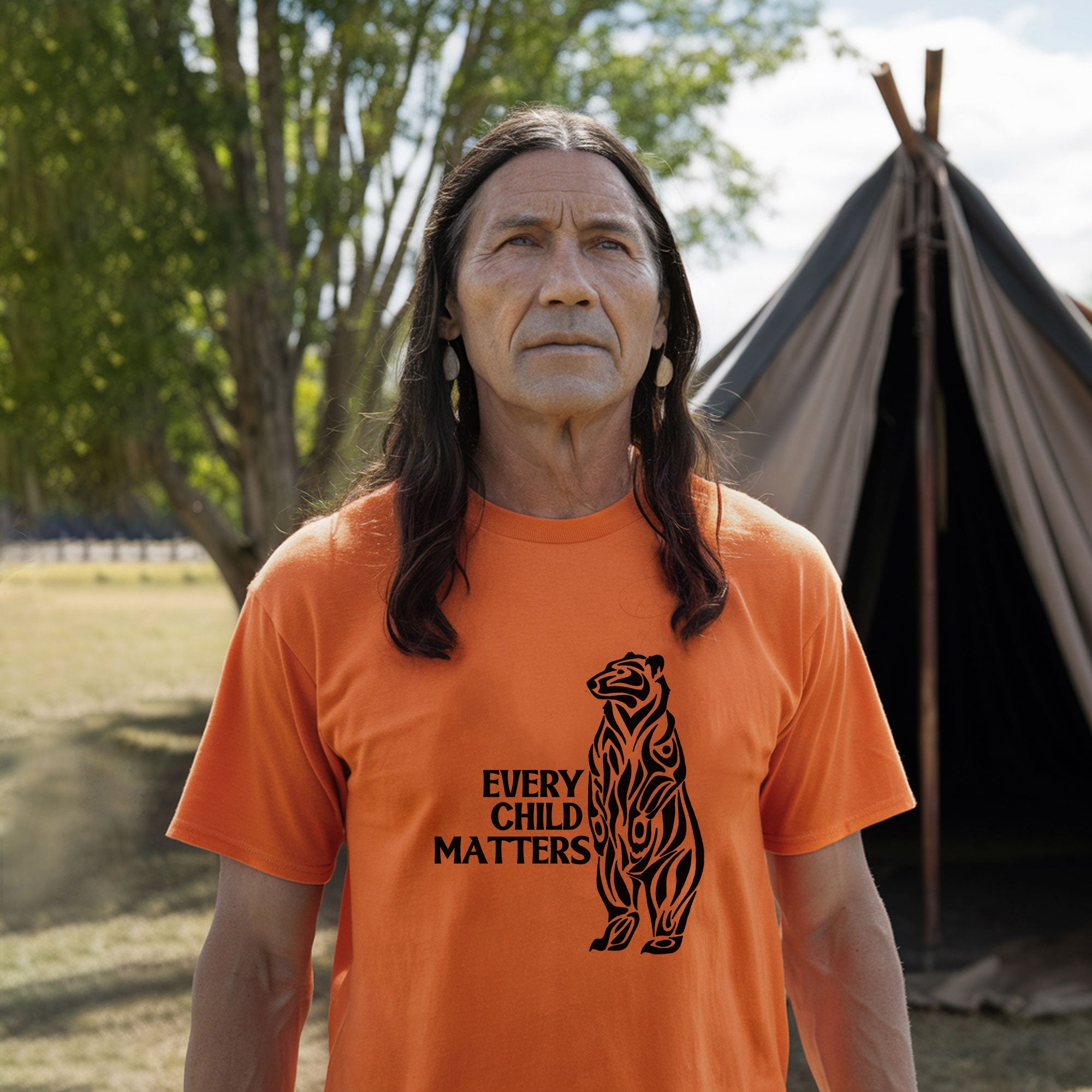 Every Child Matters Black Bear For Orange Day Unisex T-shirt/Hoodie/Sweatshirt