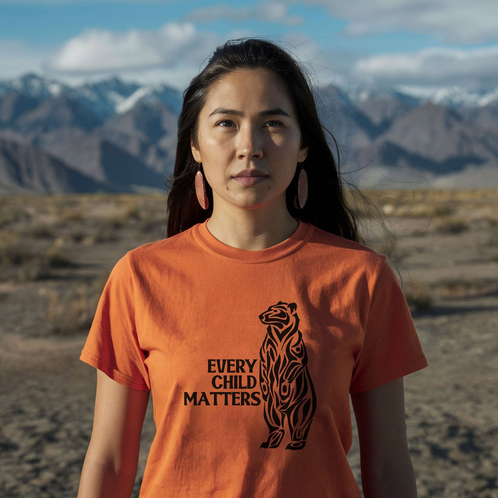 Every Child Matters Black Bear For Orange Day Unisex T-shirt/Hoodie/Sweatshirt