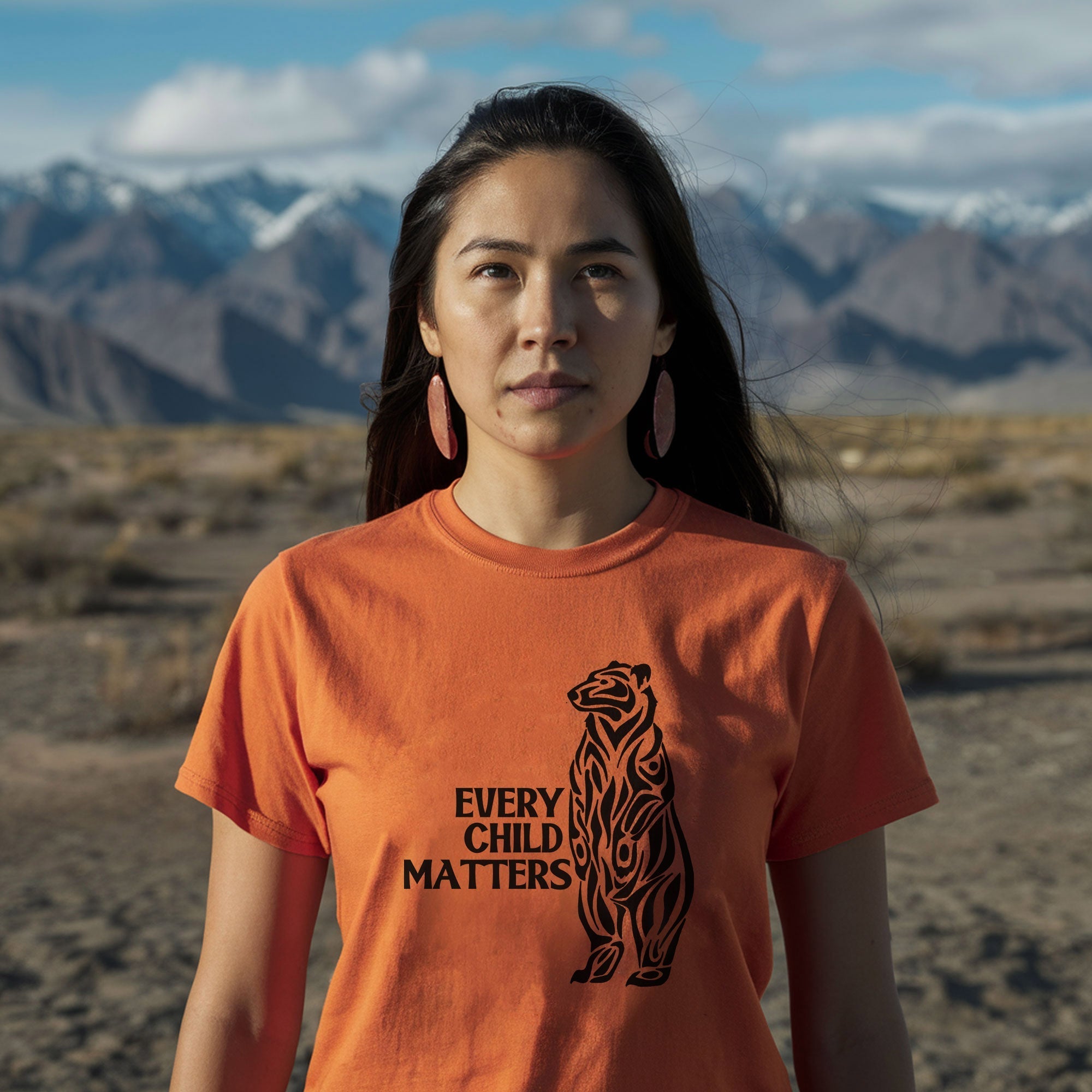 Every Child Matters Black Bear For Orange Day Unisex T-shirt/Hoodie/Sweatshirt