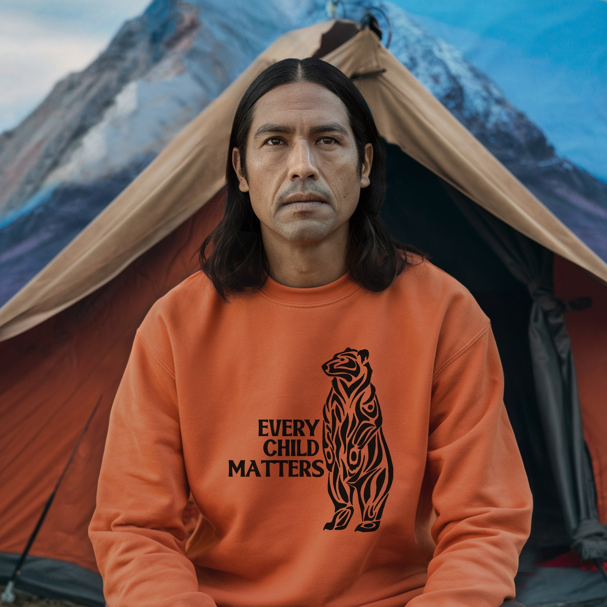 Every Child Matters Black Bear For Orange Day Unisex T-shirt/Hoodie/Sweatshirt