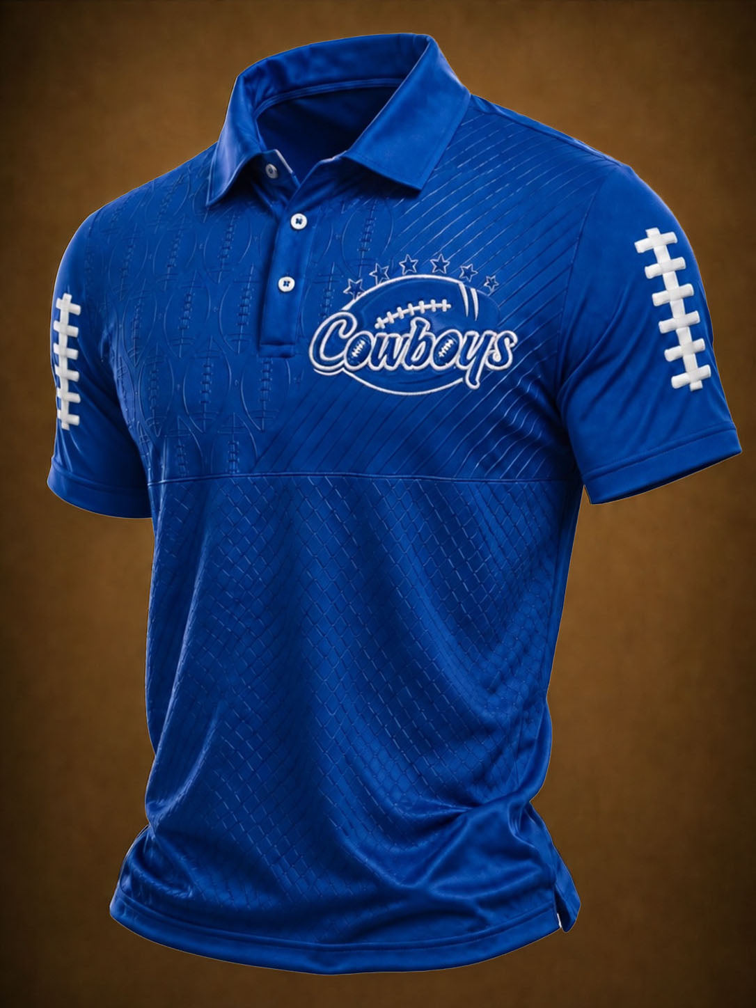 Men'S Football Printed Polo Shirt