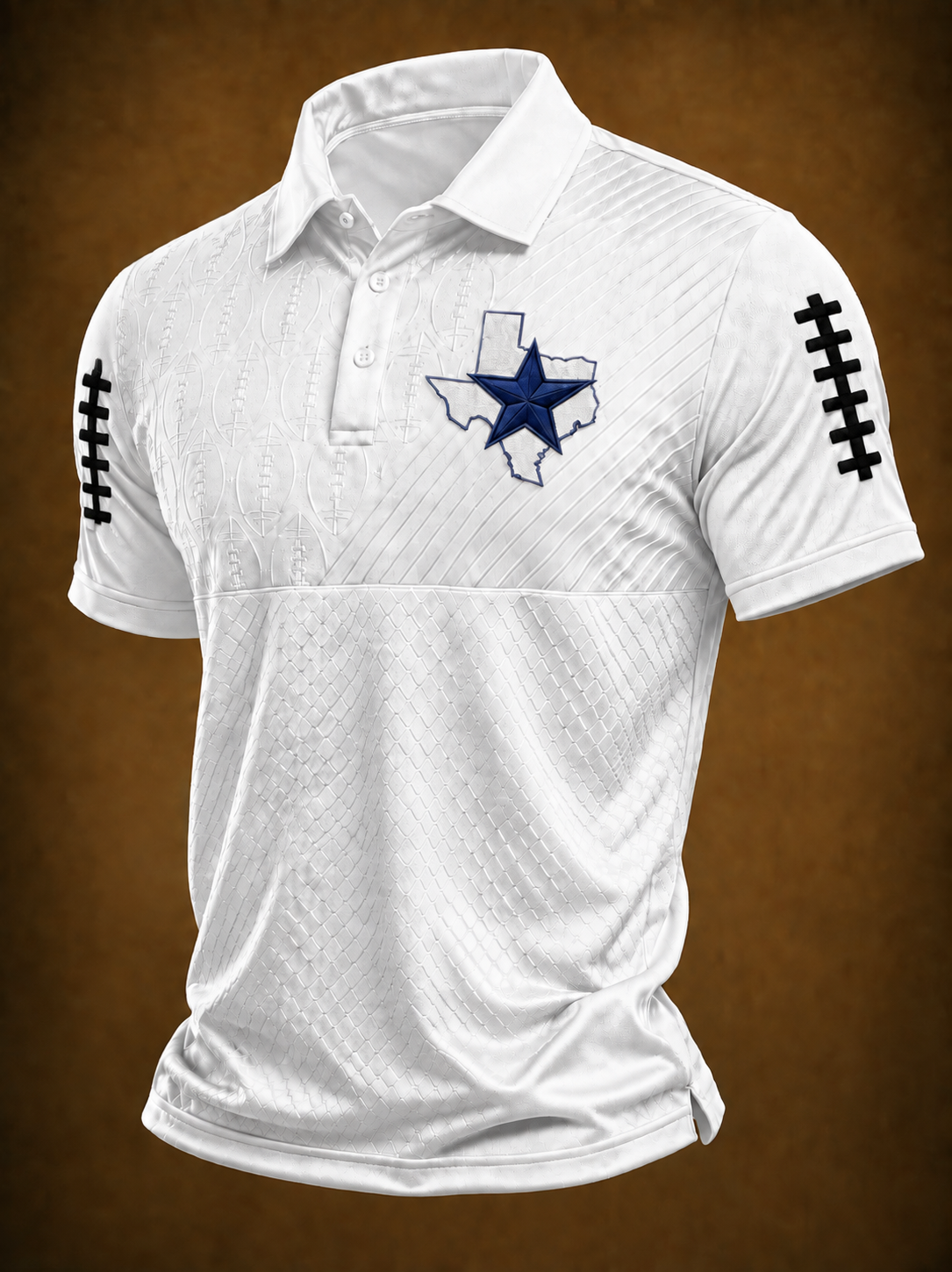 Men'S Football Printed Polo Shirt