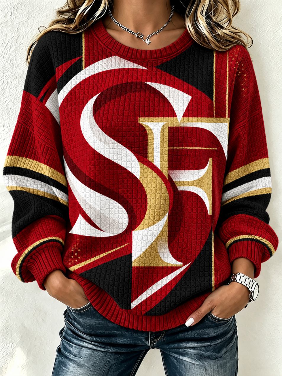 Women'S Football Sports Casual Pullover