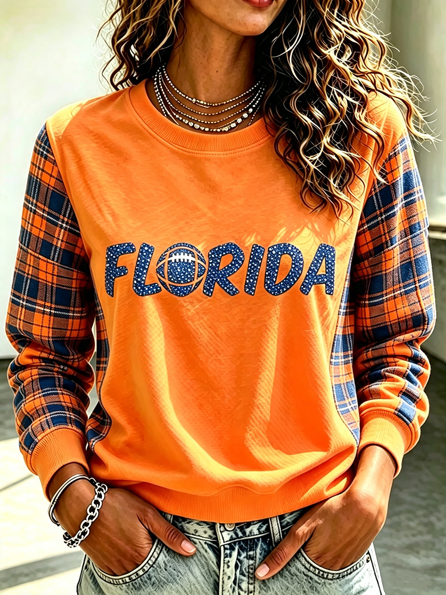 Women'S Retro Rugby Round Neck Sports Shirt