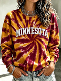 Women's Football Printed Casual Sweatshirt