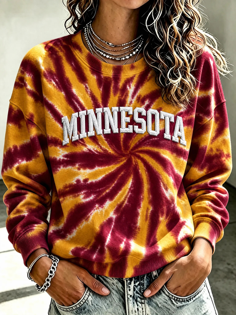 Women's Football Printed Casual Sweatshirt