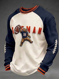 Men'S Football Printed Waffle T-Shirt