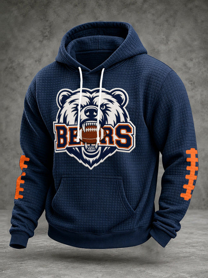 Men'S Football Printed Casual Hoodie