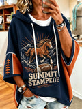 Women's American Football Fan Memorial Print Hoodie