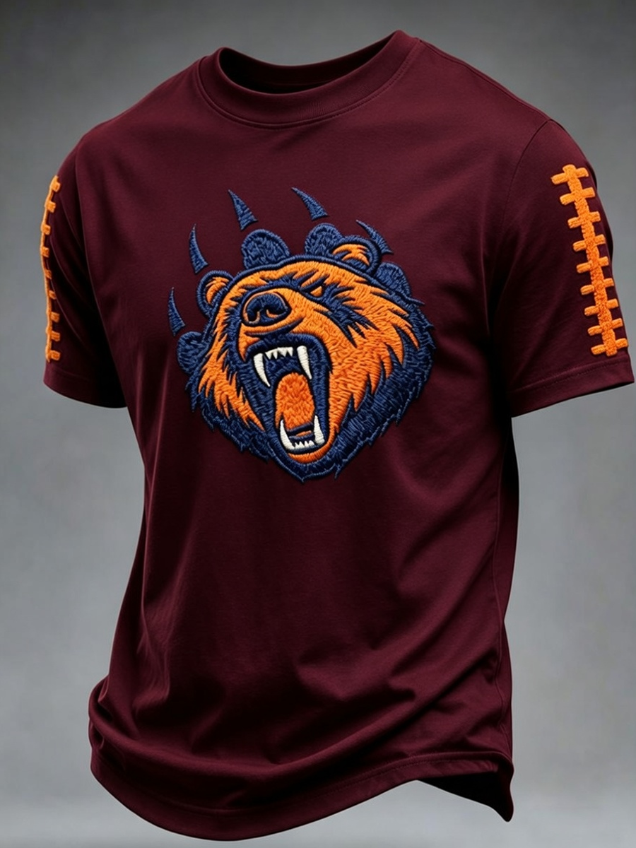 Men'S Rugby Fan Printed Casual T-Shirt
