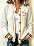 Women'S Football Knit Cardigan