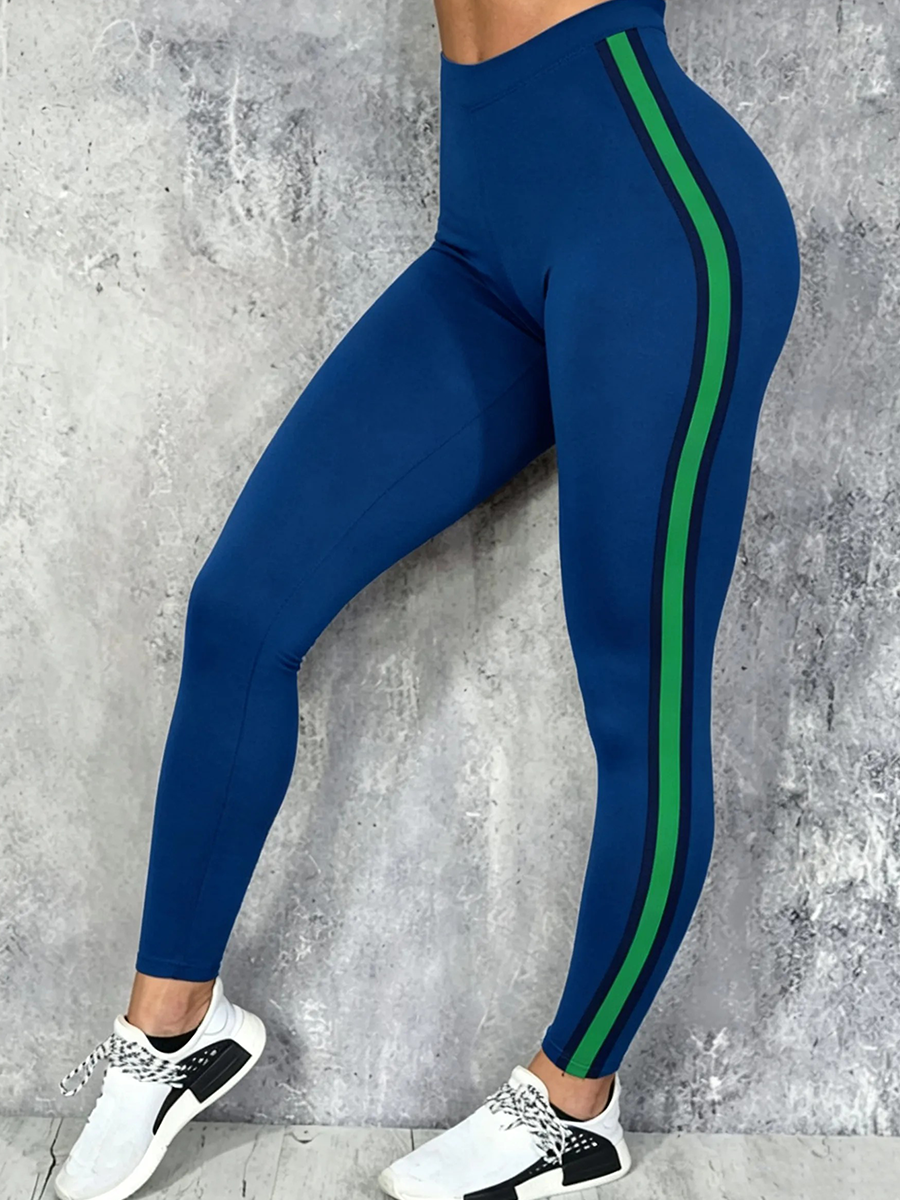 Women'S Floral Abstract Seattle Football Support Printed Casual Leggings