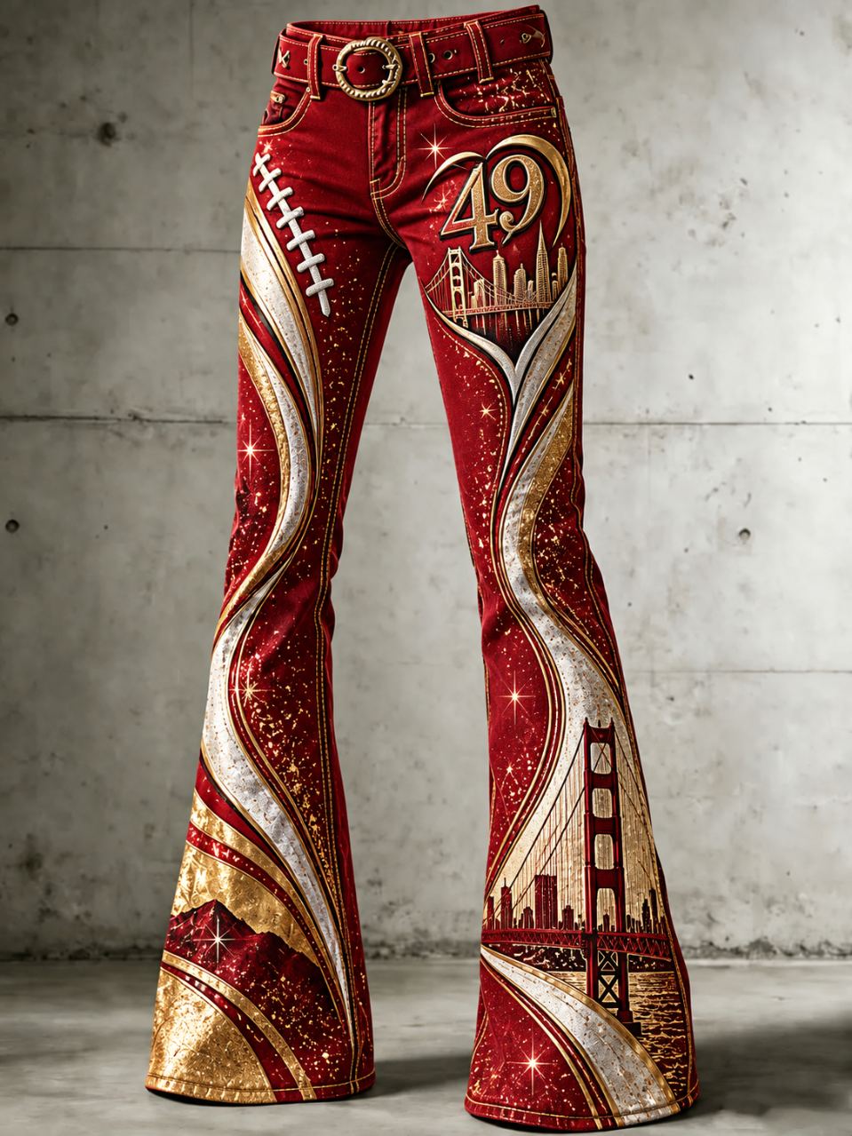 Women'S Football Enthusiast Printed Pants