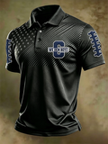 Men'S Retro Football Polo Shirt