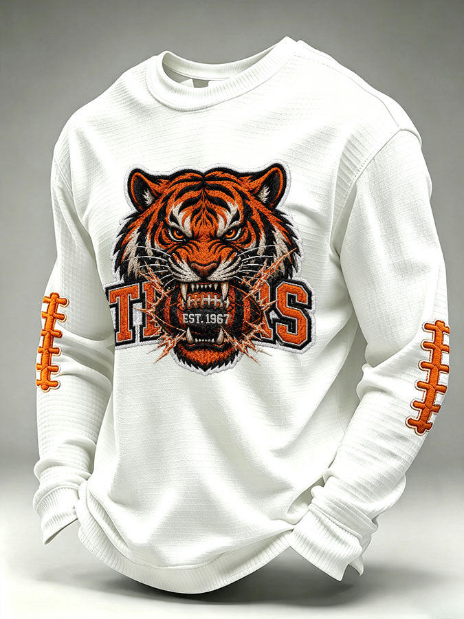 Men's Football Printed Waffle T-shirt