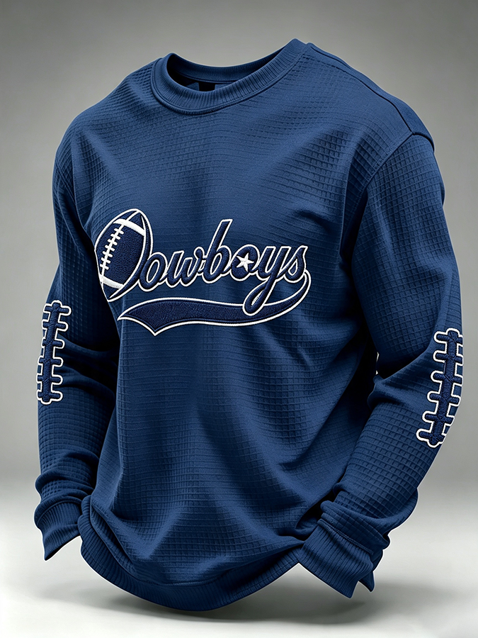 Men'S Retro Football Waffle T-Shirt