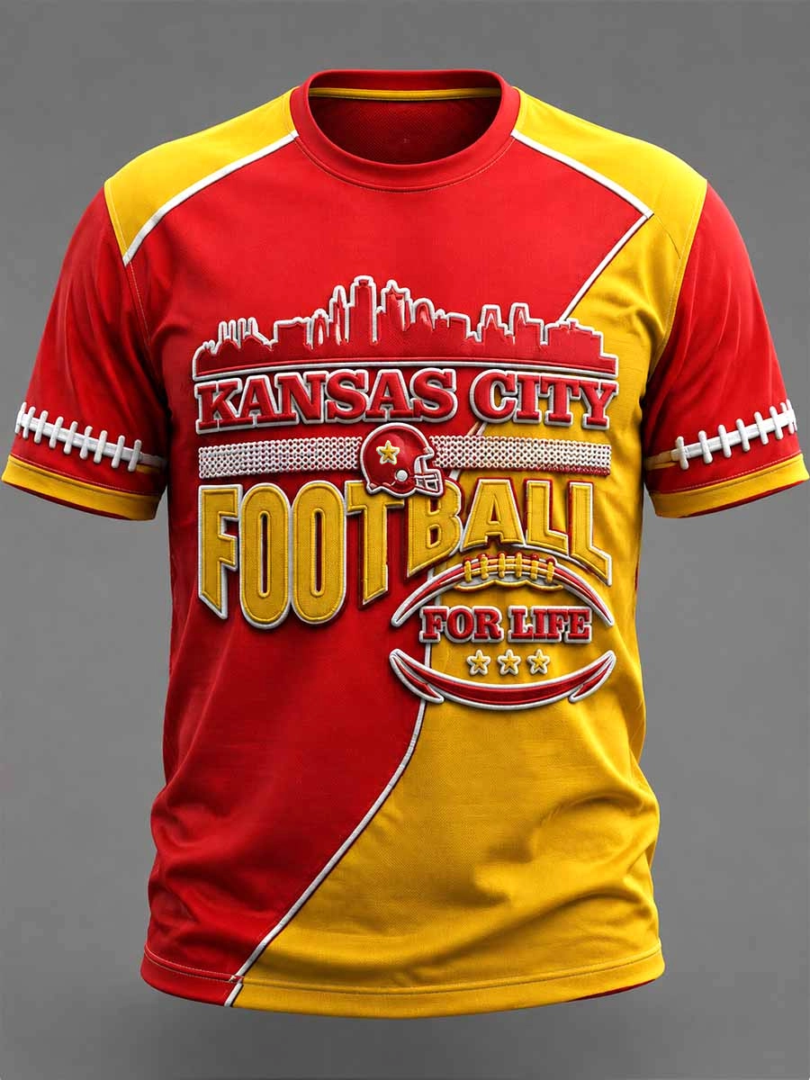 Men'S Football Fan Casual T-Shirt
