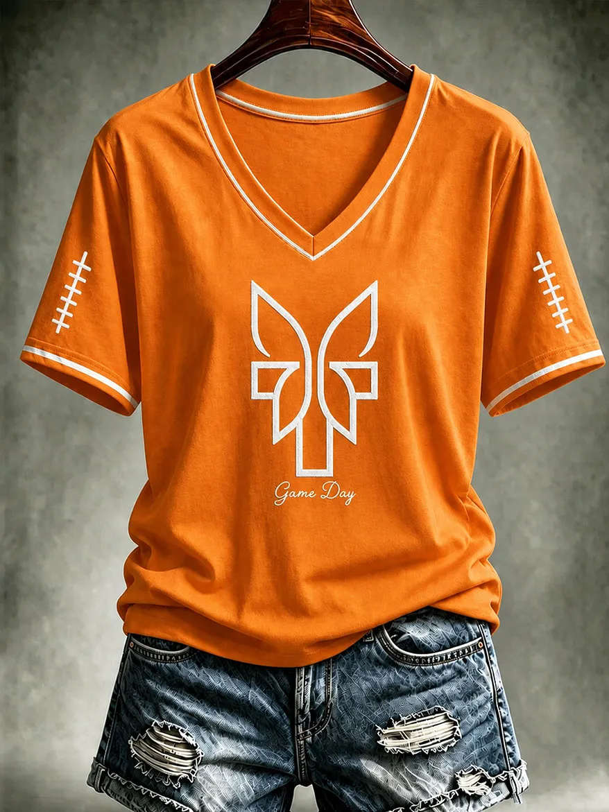 Women's Football Commemorative Printed T-Shirt