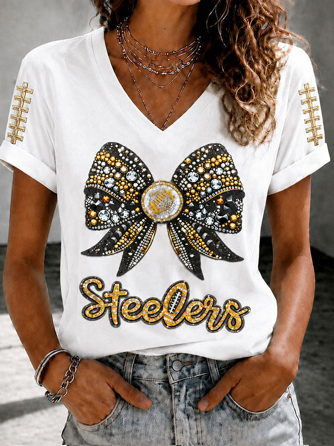 Women's Football Printed Casual Sweatshirt