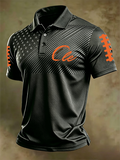 Men'S Retro Rugby Collar Polo T-Shirt