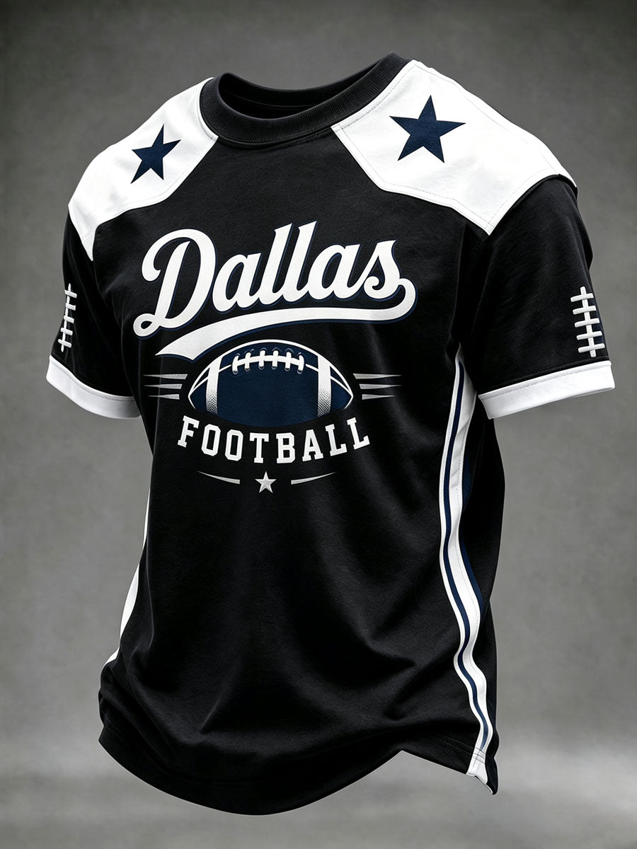 Men's Football Game Day Printed T-shirt