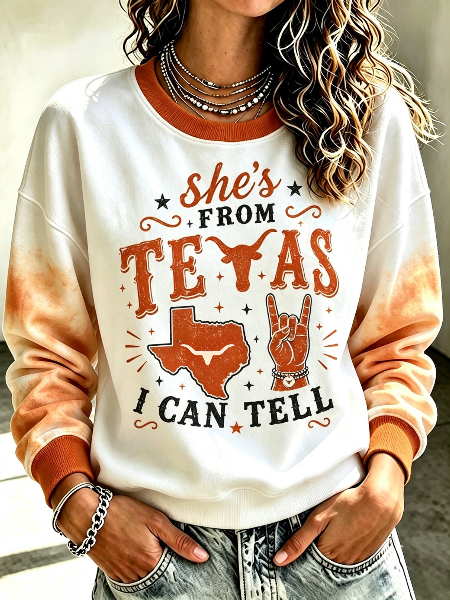 Women's Retro Rugby Round Neck Sports Shirt