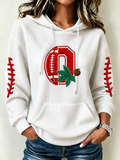 Women's Football Print Sweatshirt