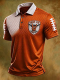 Men's Retro Rugby Collar Polo T-shirt
