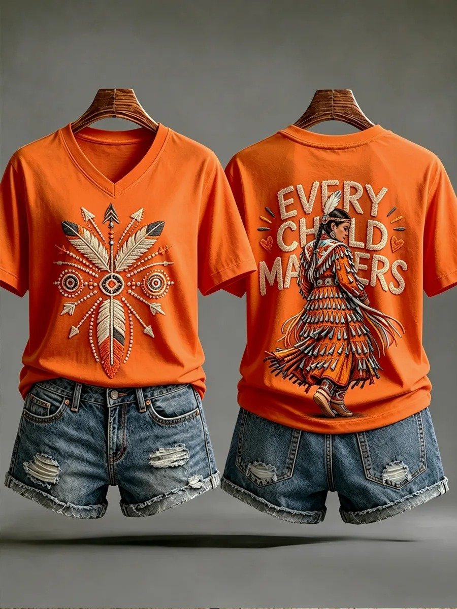 ❤️Buy 3 Get 20% Off❤️Women's National Day For Truth And Reconciliation Printed Top