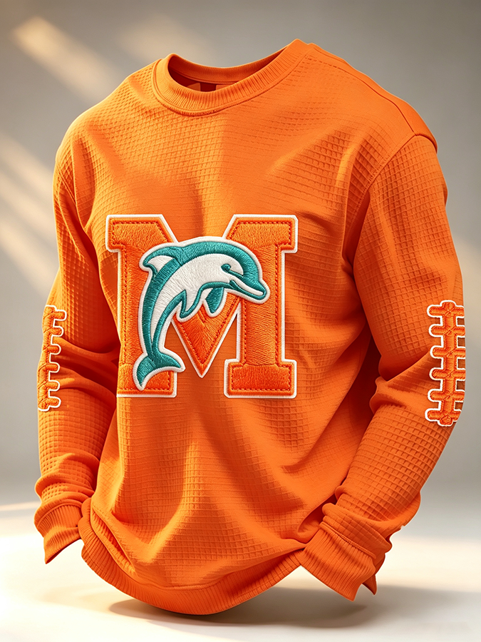 Men'S Retro Football Waffle T-Shirt