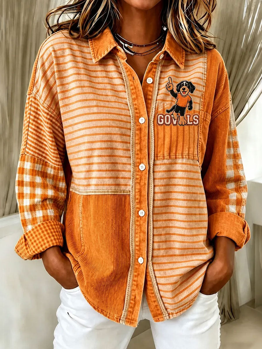 Women'S Football Lover Print Casual Shirt