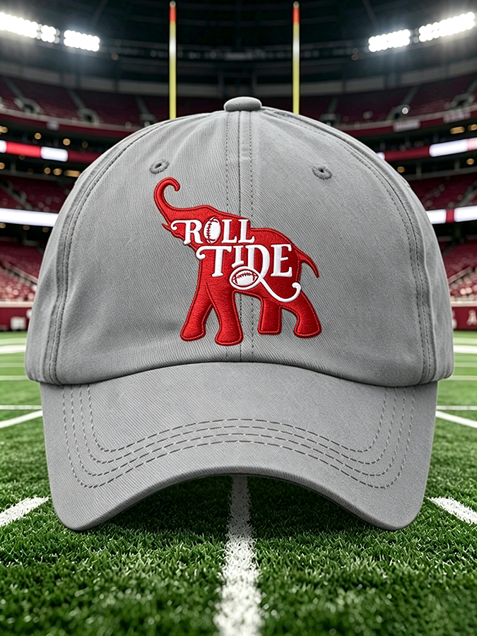 Neutral Rugby Print Duckbill Cap