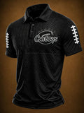 Men'S Football Printed Polo Shirt