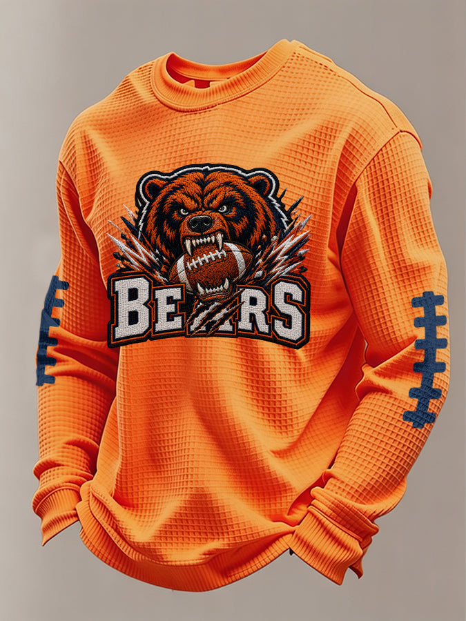 Men'S Football Printed Waffle T-Shirt