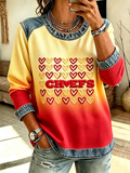 Women'S Football Printed Campus Football Hoodie
