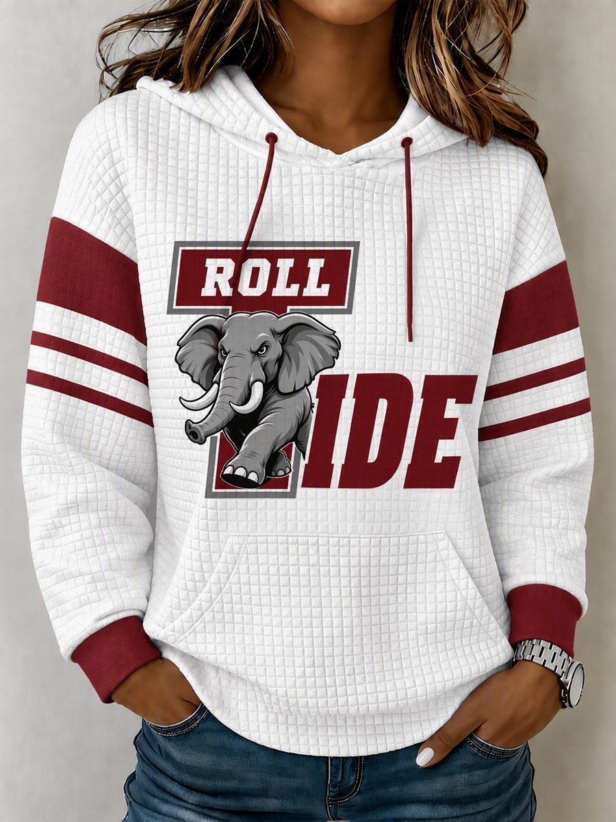 Women's Football Print Sweatshirt