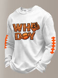 Men'S Football Printed Waffle T-Shirt