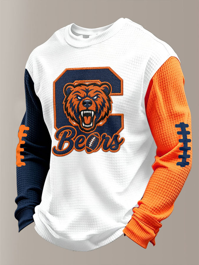 Men'S Football Printed Waffle T-Shirt