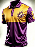 Men'S Retro Rugby Collar Polo T-Shirt