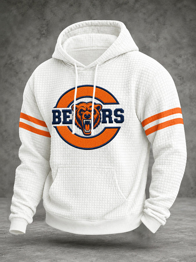 Men'S Football Printed Casual Hoodie