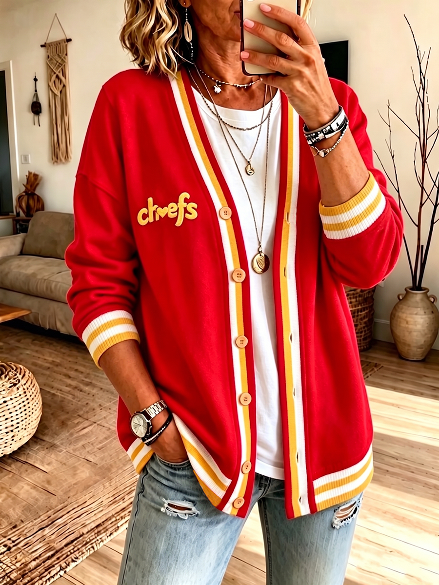 Women'S Fan Enthusiast Casual Cardigan