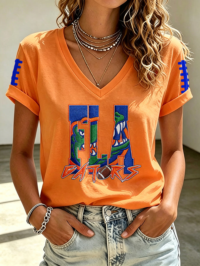 Women's Football Printed Casual Sweatshirt