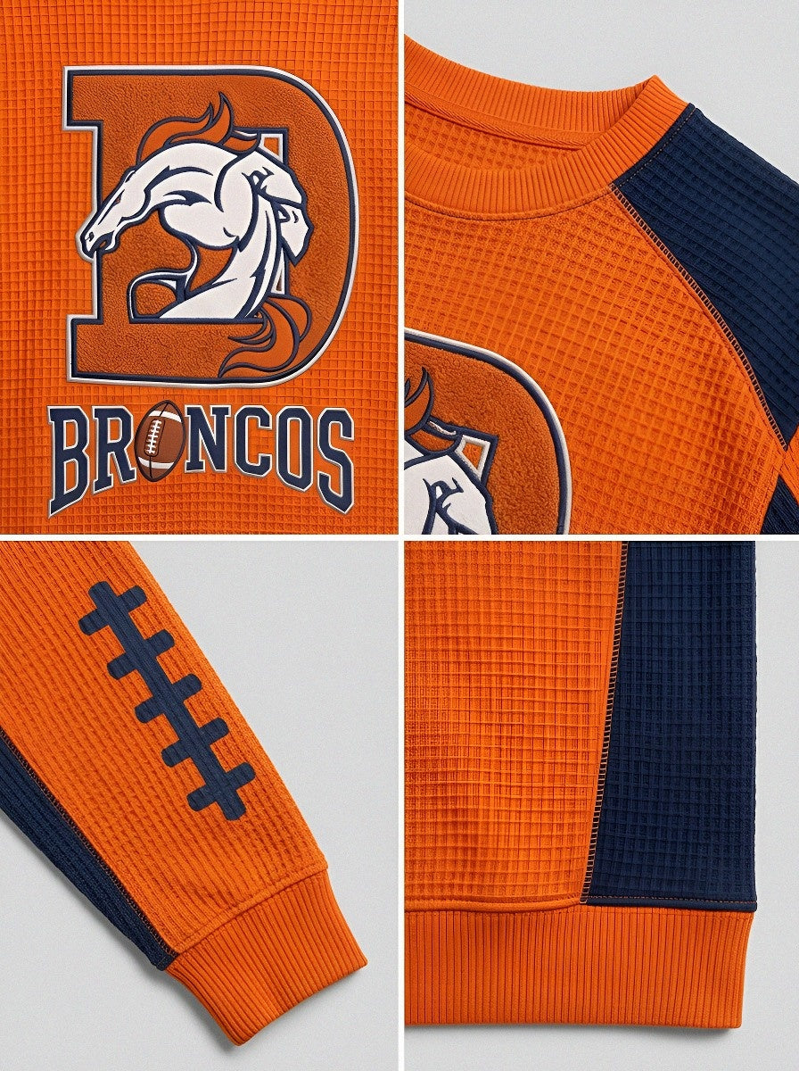 Men's Denver Broncos Football Logo Printed T-shirt