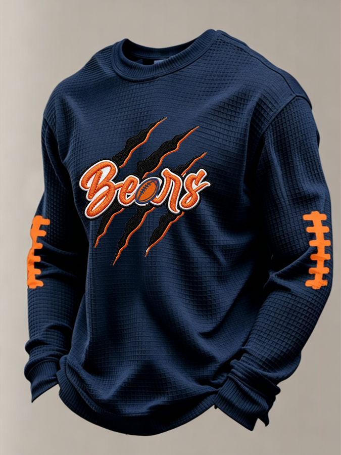 Men'S Football Printed Waffle T-Shirt