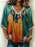 ❤️Buy 3 Get 20% Off❤️Women's  Retro Orange Shirt Day Print T-shirt