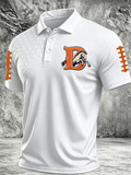 Men's Football Print Casual Printed T-shirt